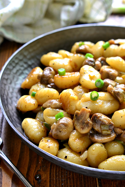 Gnocchi se žampionky